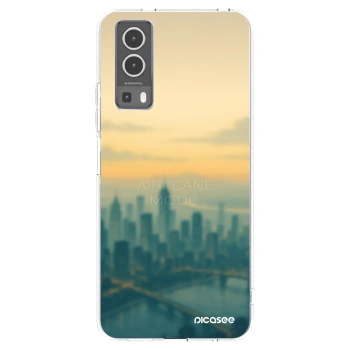 Picasee Vivo Y72 5G Hülle - Transparentes Silikon - Airplane mode