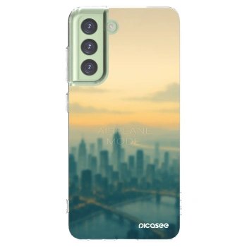 Picasee Samsung Galaxy S21 FE 5G Hülle - Transparentes Silikon - Airplane mode