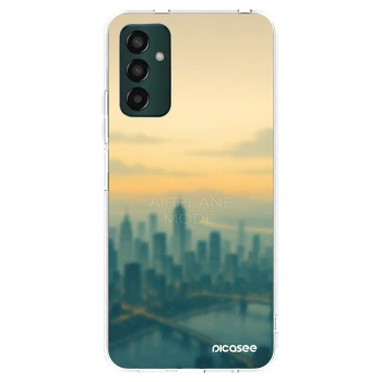 Picasee Samsung Galaxy M13 M135F Hülle - Transparentes Silikon - Airplane mode