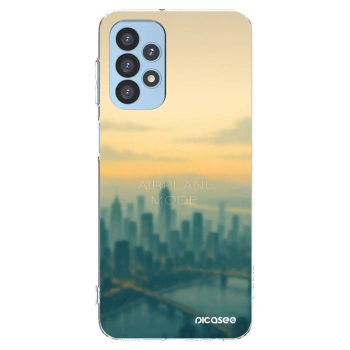 Picasee Samsung Galaxy A23 A235F 4G Hülle - Transparentes Silikon - Airplane mode
