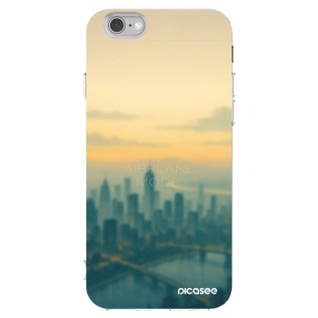 Picasee Apple iPhone 6/6S Hülle - Transparentes Silikon - Airplane mode