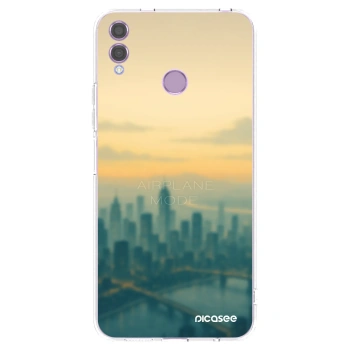 Picasee Honor 8X Hülle - Transparentes Silikon - Airplane mode