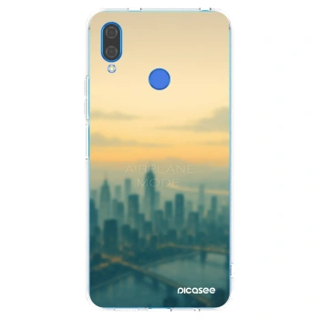 Picasee Huawei Nova 3 Hülle - Transparentes Silikon - Airplane mode