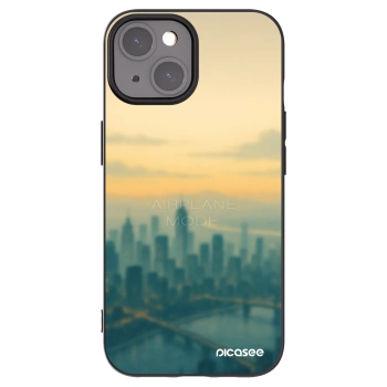 Picasee Apple iPhone 15 Hülle - Schwarzes Silikon - Airplane mode