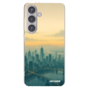 Picasee Samsung Galaxy S24 S921B 5G Hülle - Transparentes Silikon - Airplane mode
