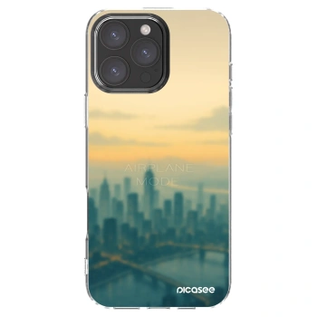 Picasee Apple iPhone 16 Pro Max Hülle - Transparentes Silikon - Airplane mode