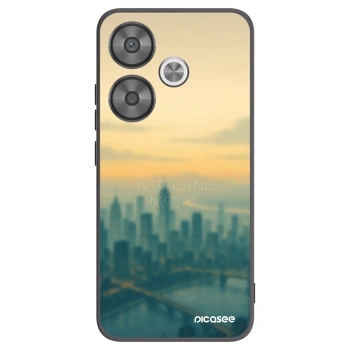 Picasee Xiaomi Poco F6 Hülle - Schwarzes Silikon - Airplane mode