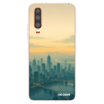 Picasee Huawei P30 Hülle - Transparentes Silikon - Airplane mode