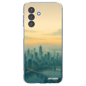 Picasee Samsung Galaxy A17 5G Hülle - Transparentes Silikon - Airplane mode