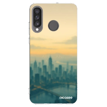 Picasee Huawei P30 Lite Hülle - Transparentes Silikon - Airplane mode