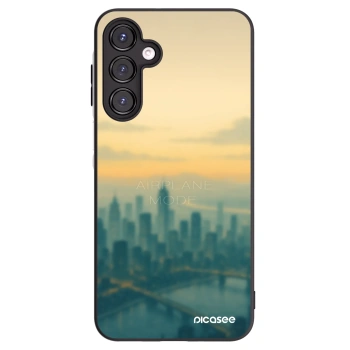 Picasee Samsung Galaxy A16 4G Hülle - Schwarzes Silikon - Airplane mode