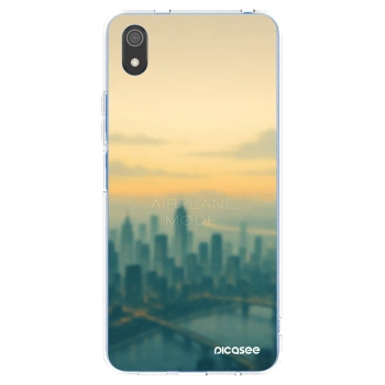 Picasee Xiaomi Redmi 7A Hülle - Transparentes Silikon - Airplane mode