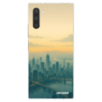Picasee Samsung Galaxy Note 10 N970F Hülle - Transparentes Silikon - Airplane mode