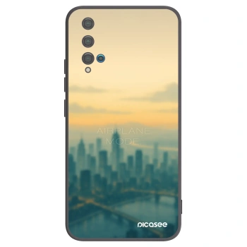 Picasee Huawei Nova 5T Hülle - Schwarzes Silikon - Airplane mode