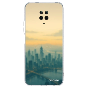 Picasee Xiaomi Redmi Note 9S Hülle - Transparentes Silikon - Airplane mode