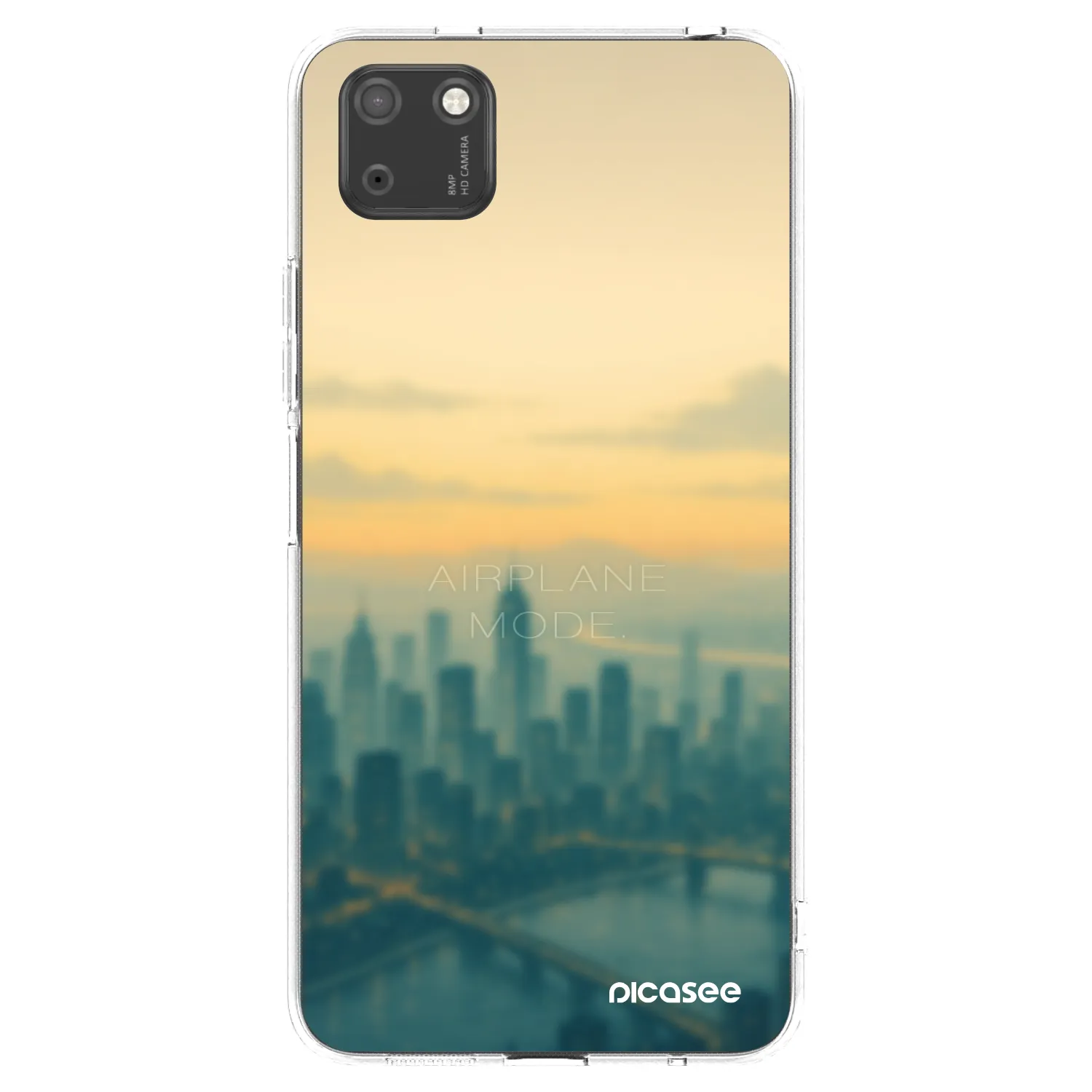 Picasee Huawei Y5P Hülle - Transparentes Silikon - Airplane mode