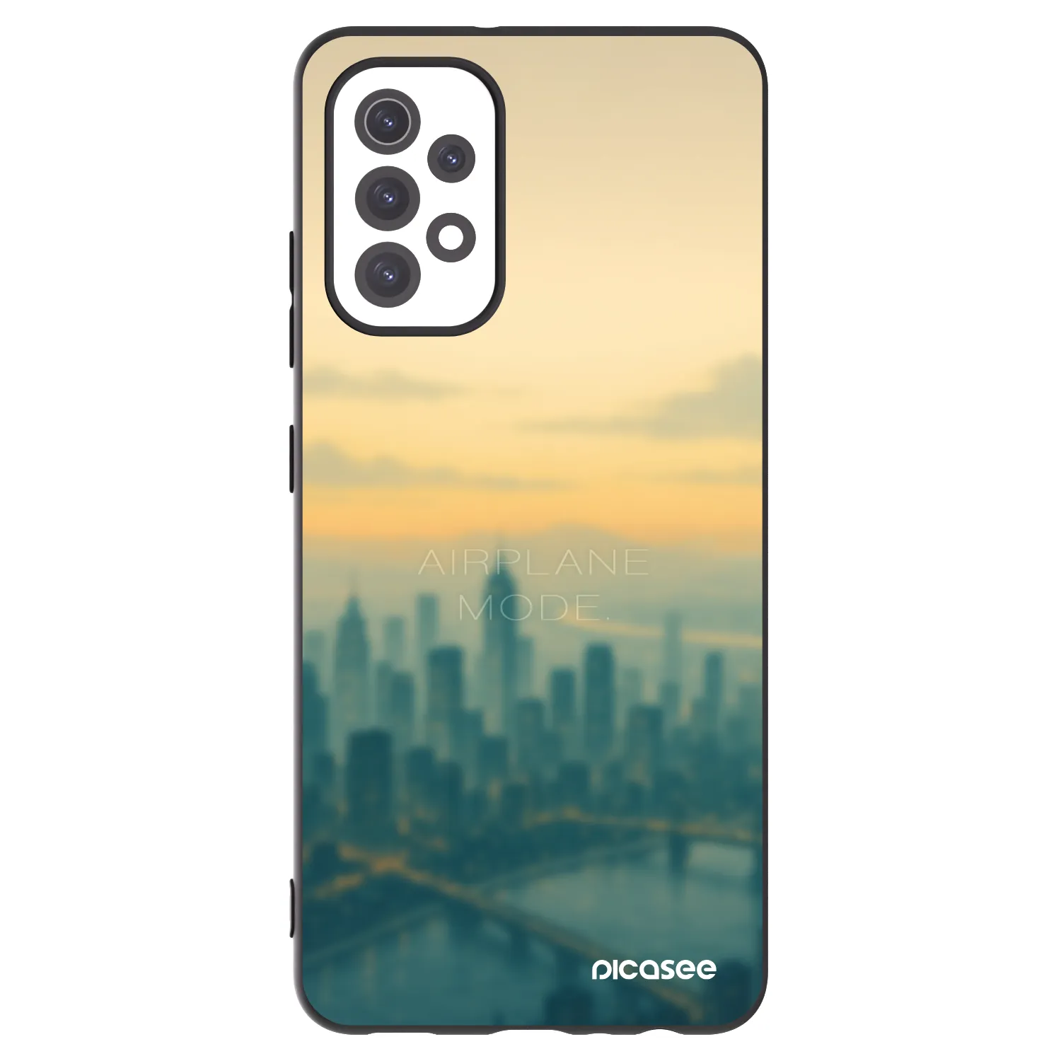 Picasee Samsung Galaxy A32 5G A326B Hülle - Schwarzes Silikon - Airplane mode