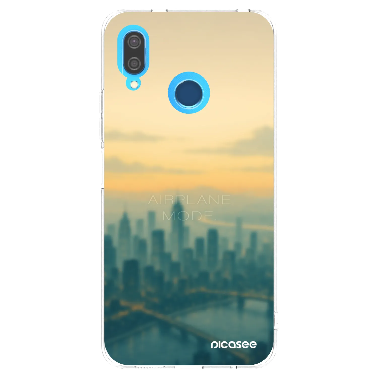 Picasee Huawei P20 Lite Hülle - Transparentes Silikon - Airplane mode