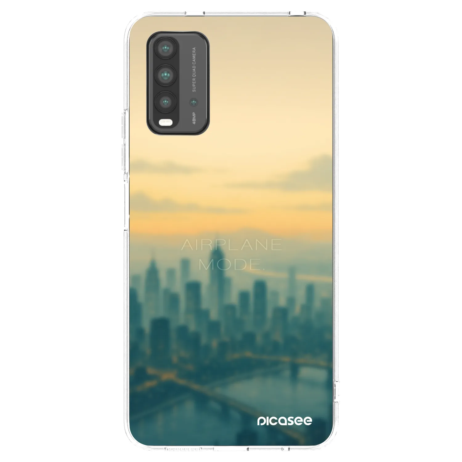 Picasee Xiaomi Redmi 9T Hülle - Schwarzes Silikon - Airplane mode