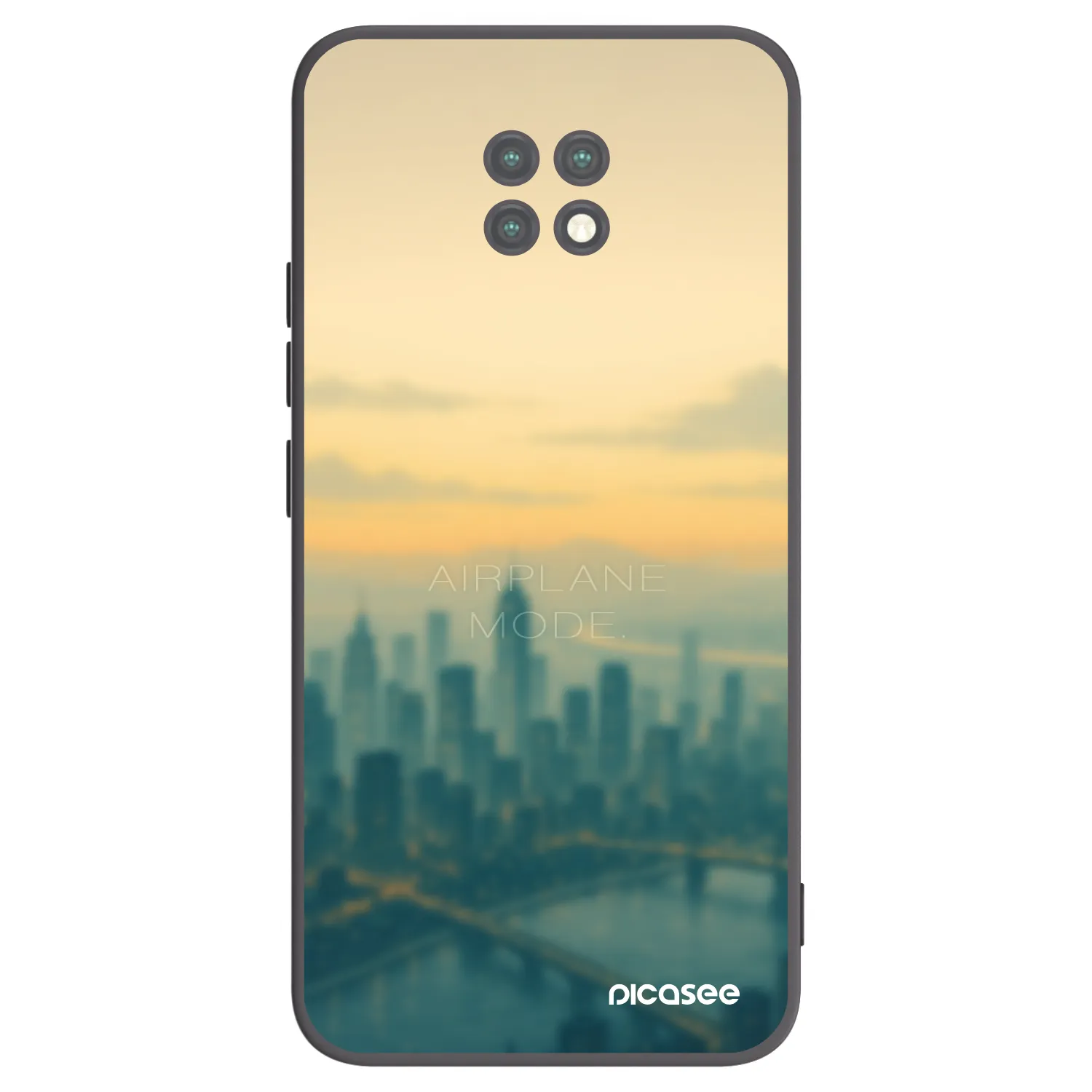 Picasee Xiaomi Redmi Note 9T Hülle - Schwarzes Silikon - Airplane mode
