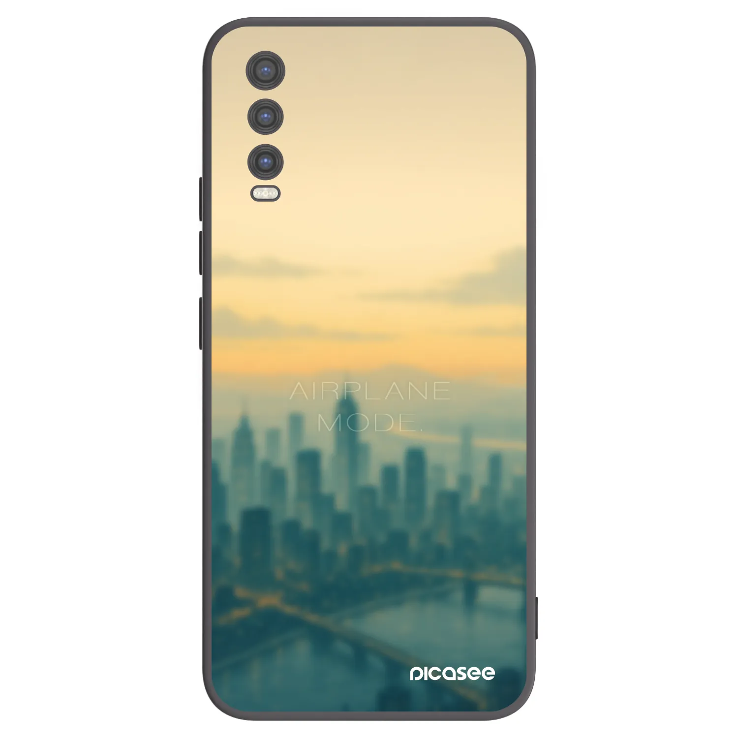 Picasee Vivo Y20s Hülle - Schwarzes Silikon - Airplane mode