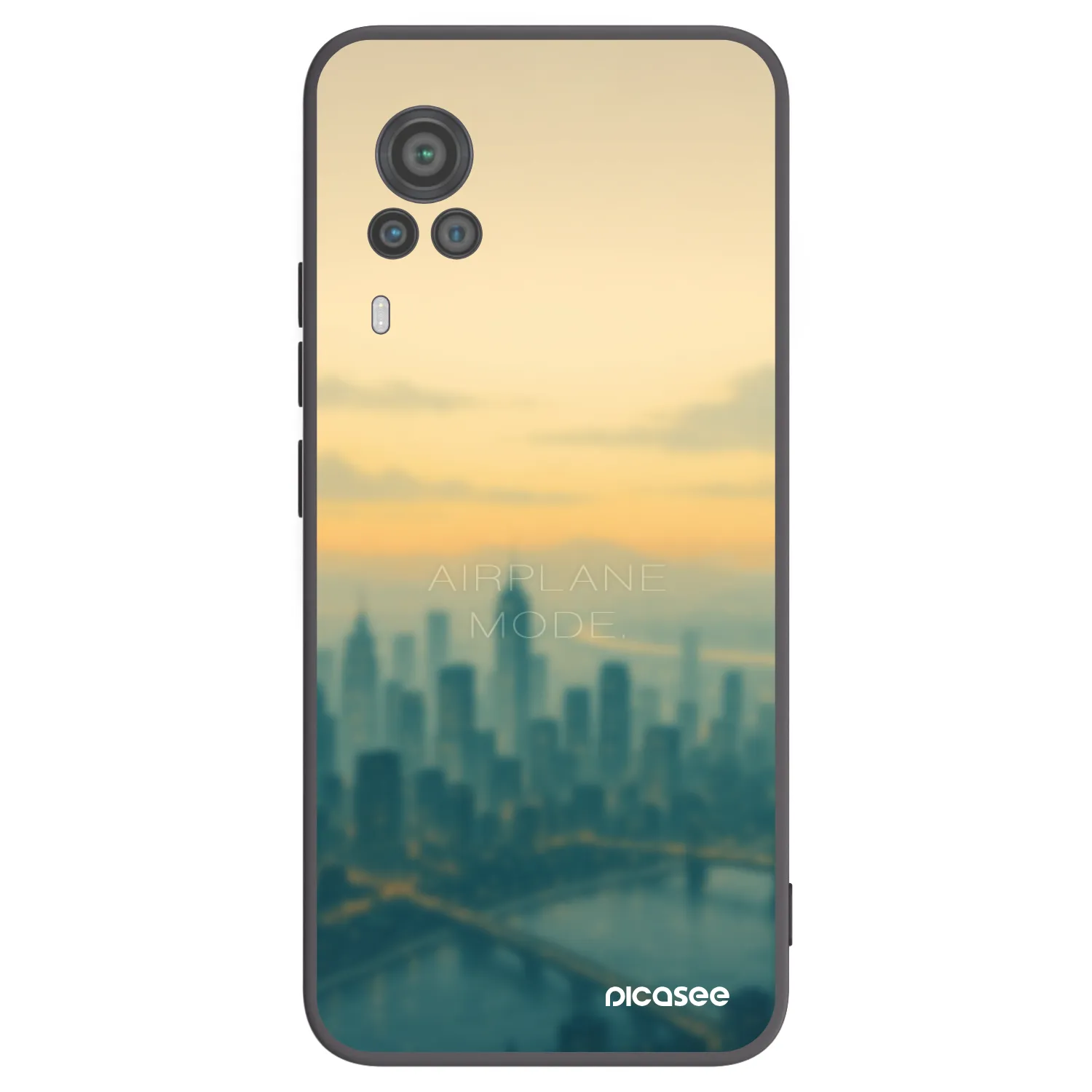 Picasee Vivo X60 Pro 5G Hülle - Schwarzes Silikon - Airplane mode