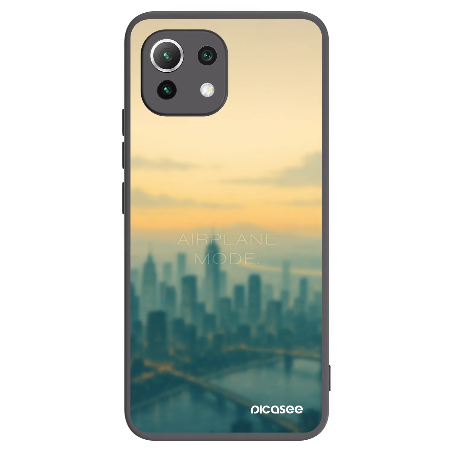 Picasee Xiaomi 11 Lite 5G NE Hülle - Schwarzes Silikon - Airplane mode