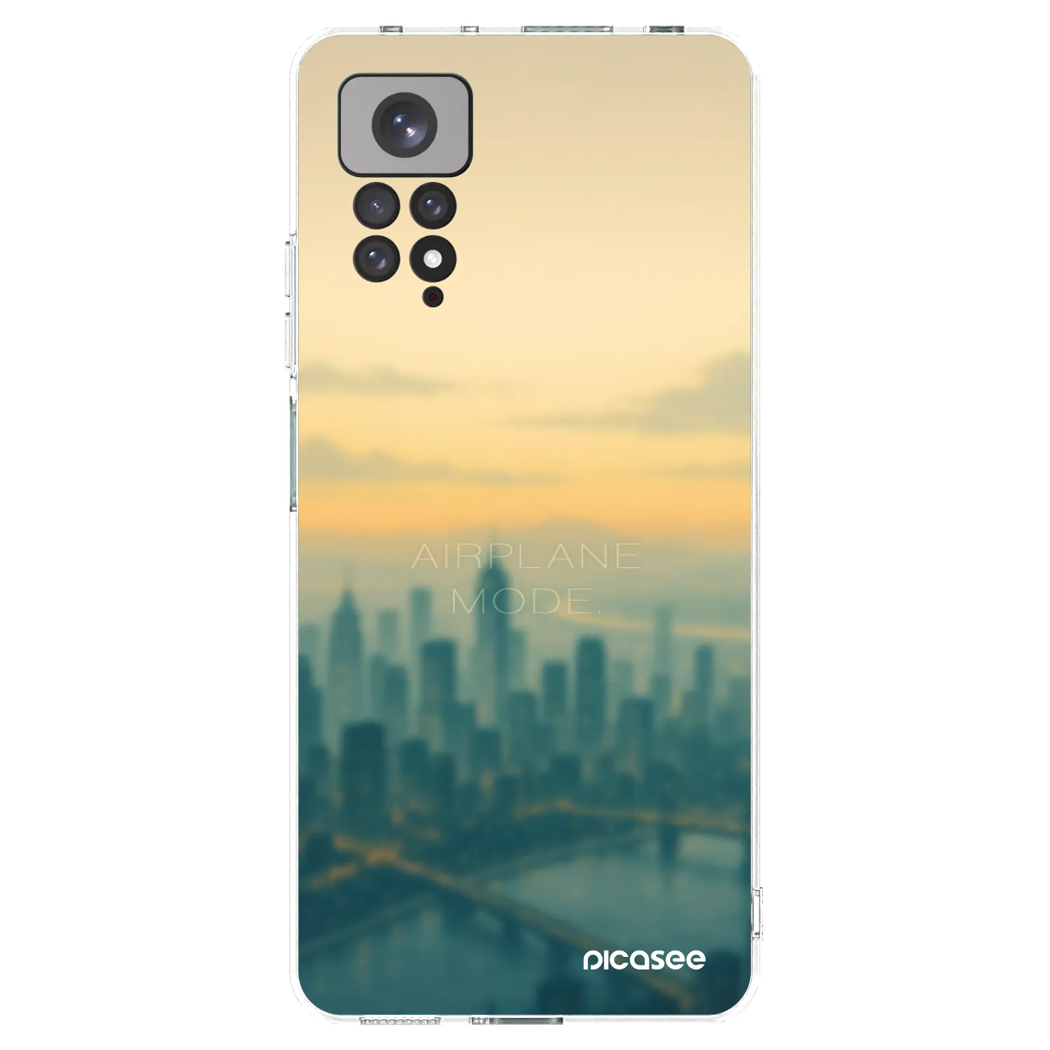 Picasee Xiaomi Redmi Note 11S 4G Hülle - Transparentes Silikon - Airplane mode
