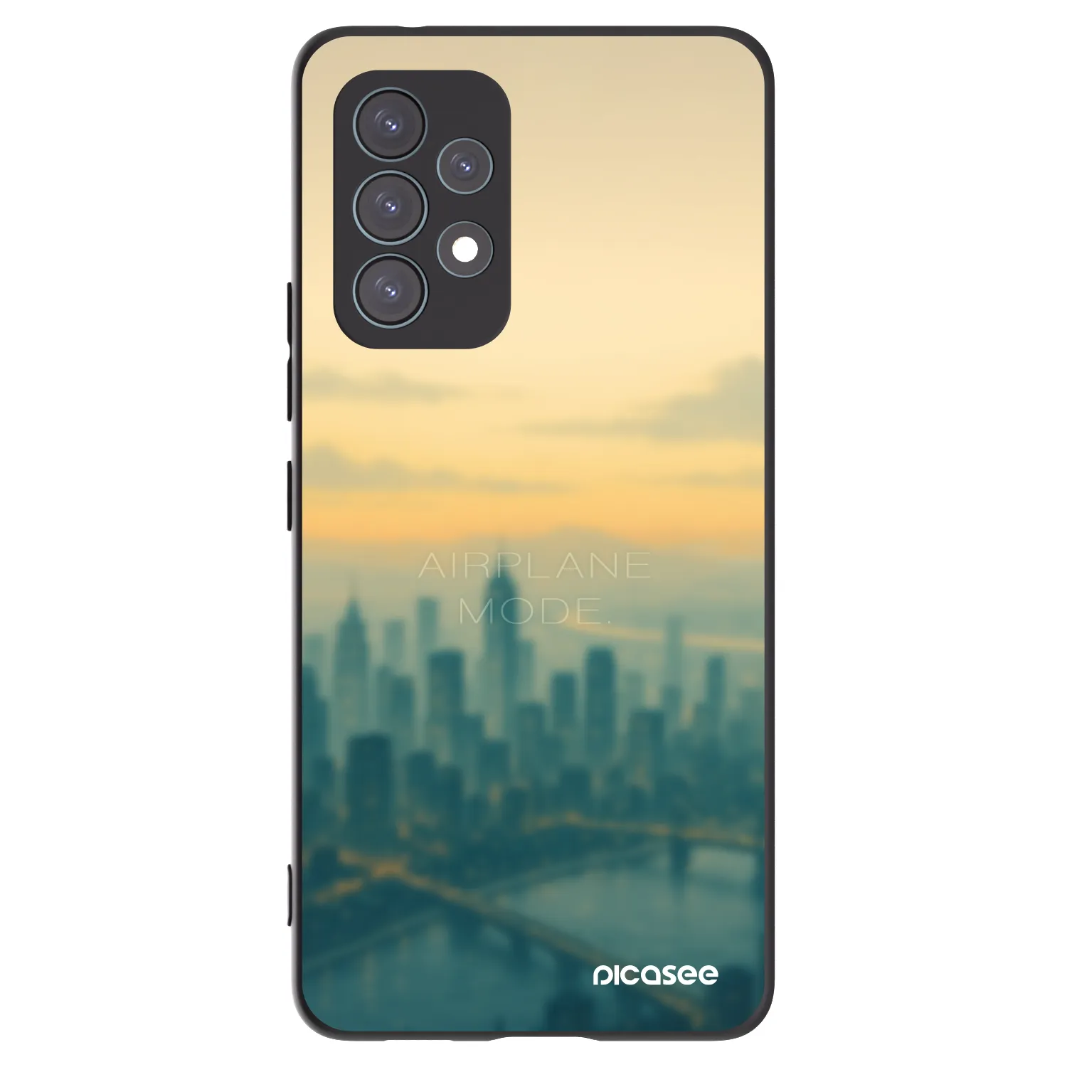 Picasee Samsung Galaxy A53 5G A536 Hülle - Schwarzes Silikon - Airplane mode