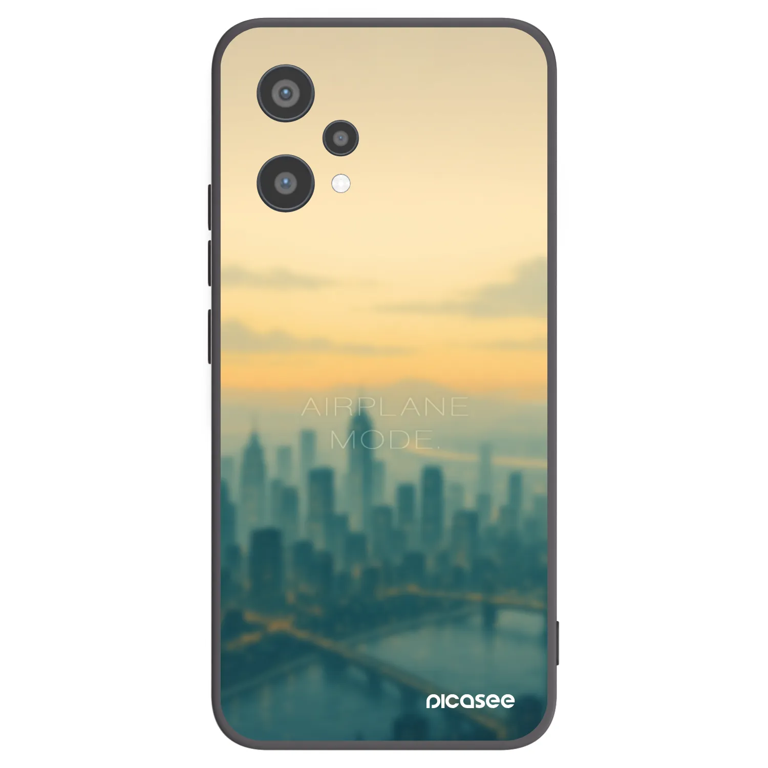 Picasee Realme 9 Pro 5G Hülle - Schwarzes Silikon - Airplane mode