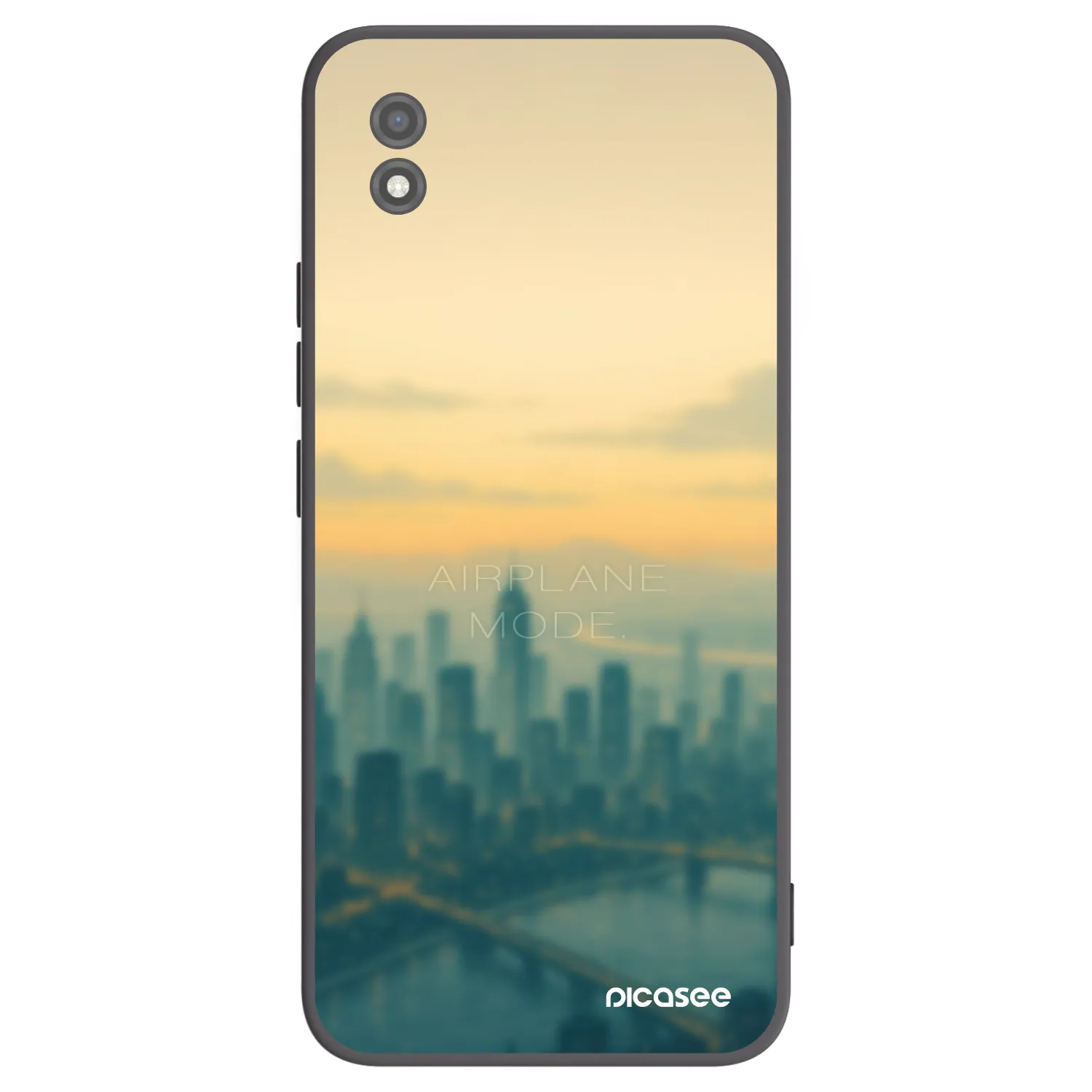 Picasee Realme C11 (2021) Hülle - Schwarzes Silikon - Airplane mode