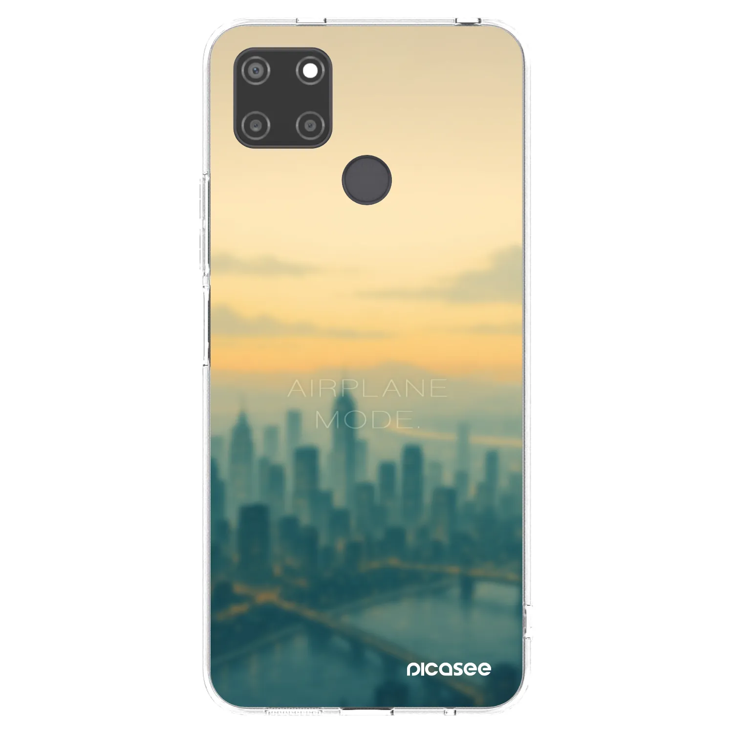 Picasee Realme C21Y Hülle - Transparentes Silikon - Airplane mode