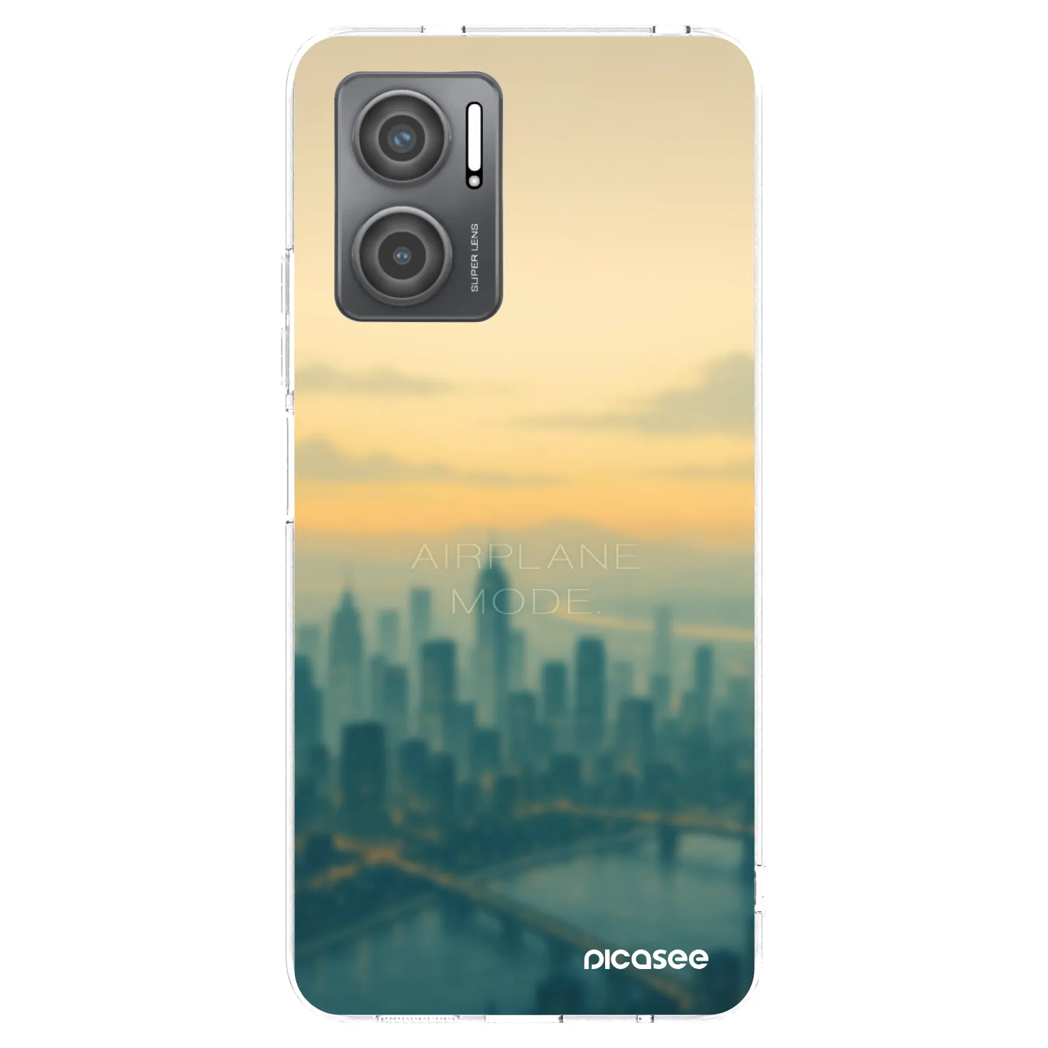 Picasee Xiaomi Redmi 10 5G Hülle - Transparentes Silikon - Airplane mode