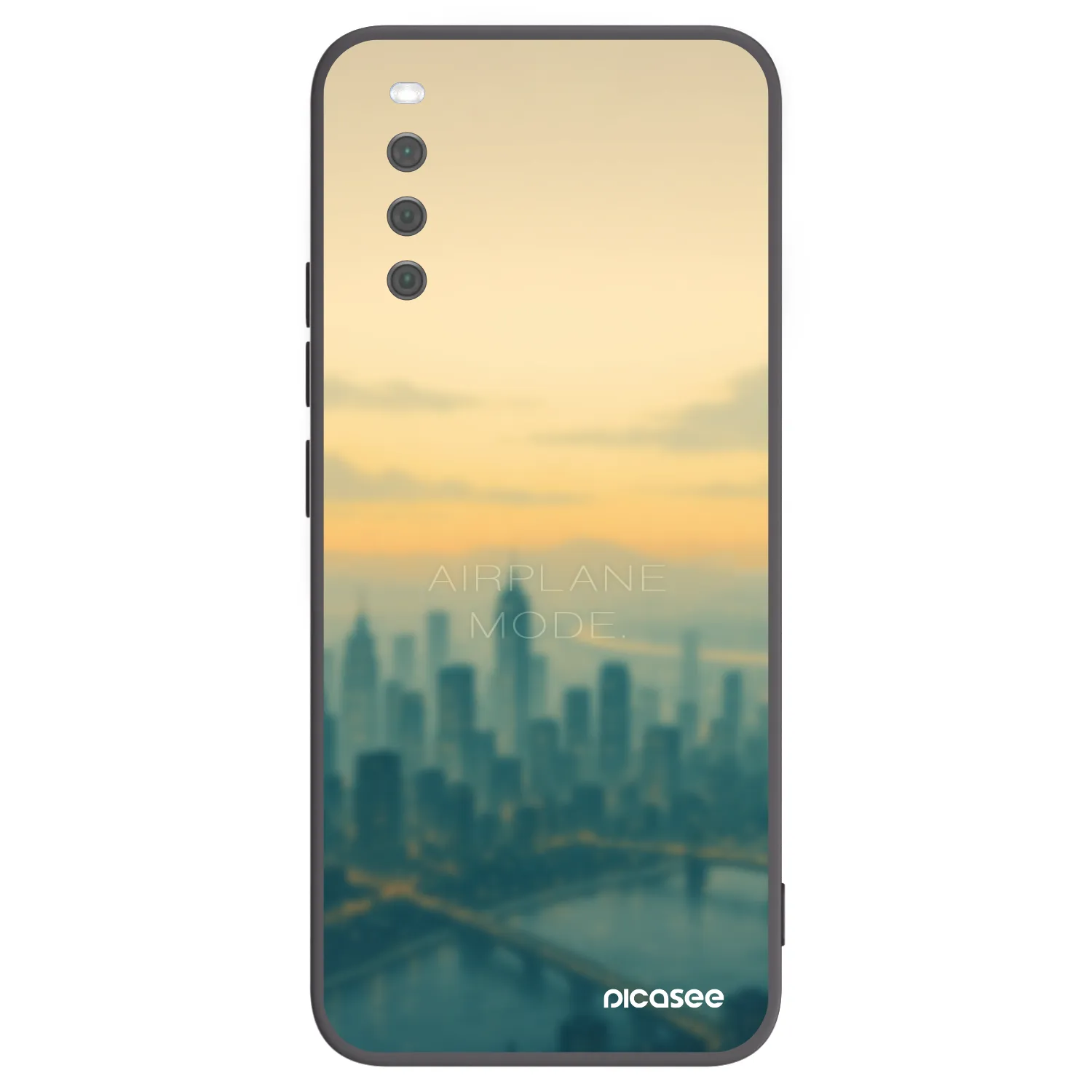 Picasee Sony Xperia 10 III Hülle - Schwarzes Silikon - Airplane mode