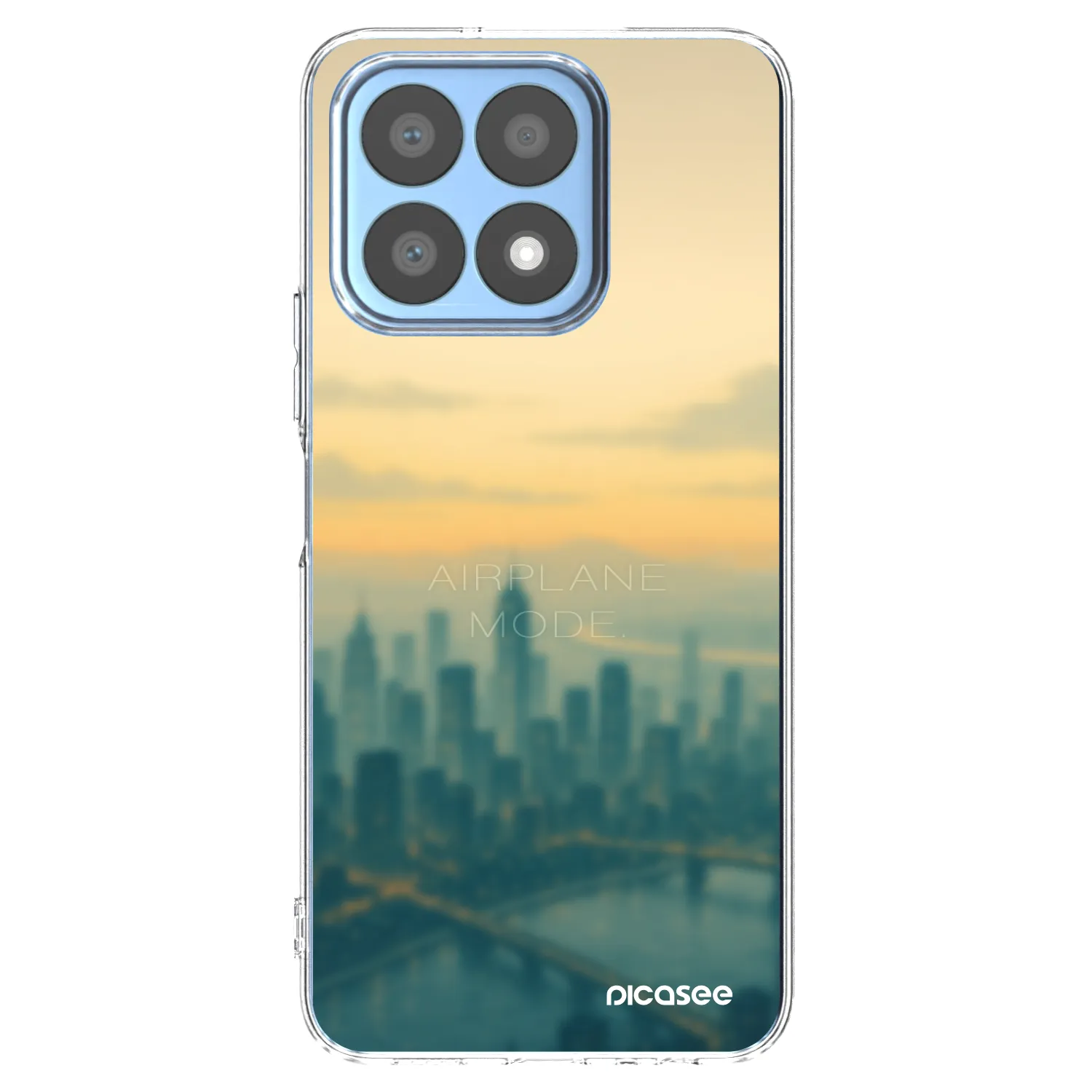Picasee Honor X8a Hülle - Transparentes Silikon - Airplane mode