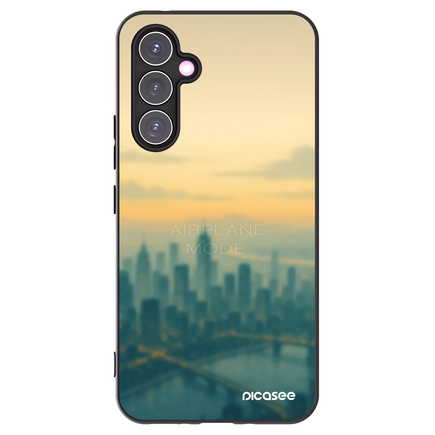 Picasee Samsung Galaxy A54 5G A546B Hülle - Schwarzes Silikon - Airplane mode