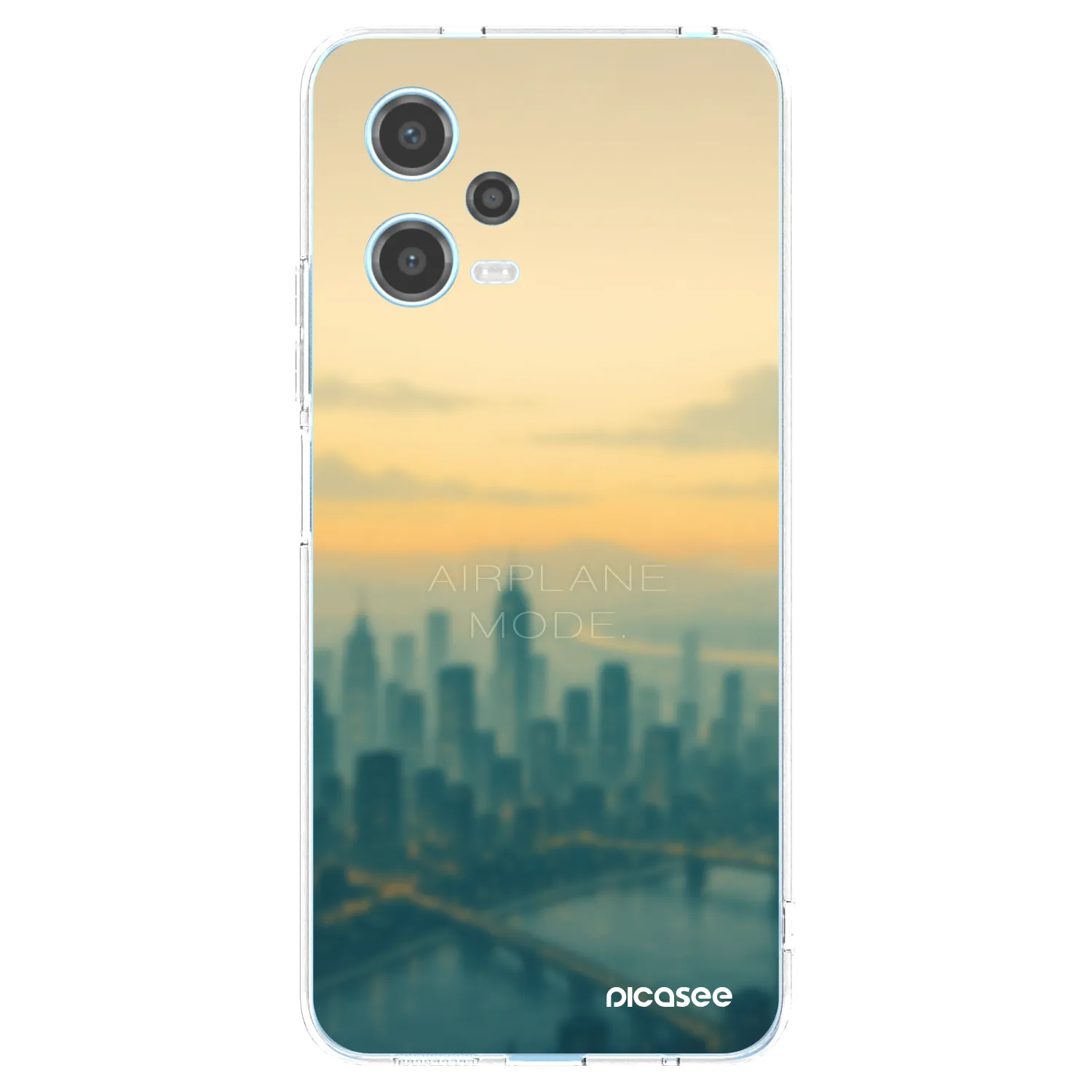 Picasee Xiaomi Redmi Note 12 5G Hülle - Transparentes Silikon - Airplane mode