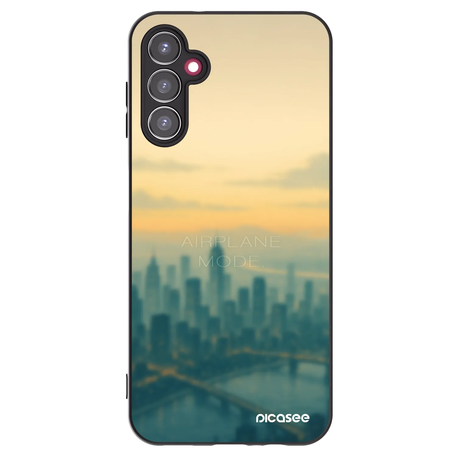 Picasee Samsung Galaxy A14 4G A145R Hülle - Schwarzes Silikon - Airplane mode