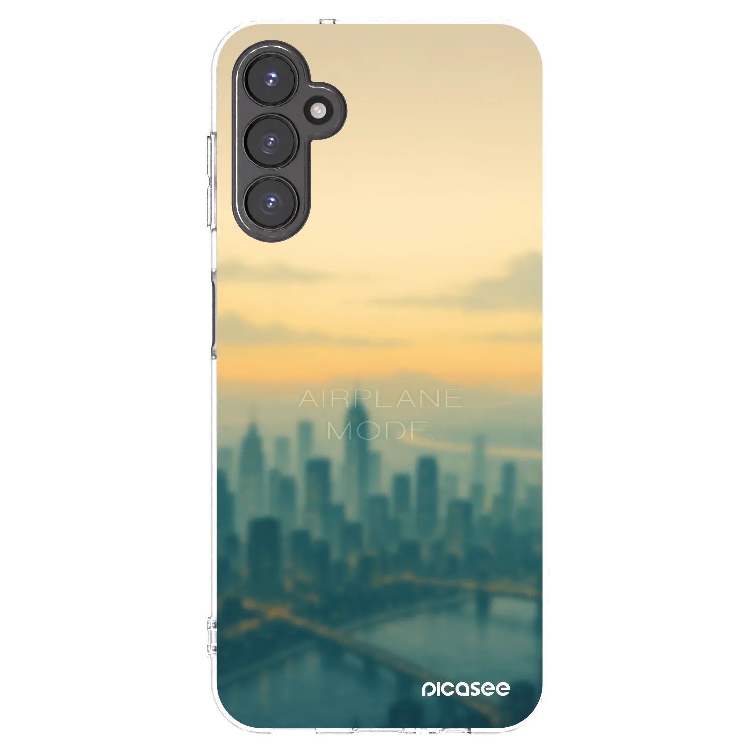 Picasee Samsung Galaxy A14 5G A146P Hülle - Transparentes Silikon - Airplane mode