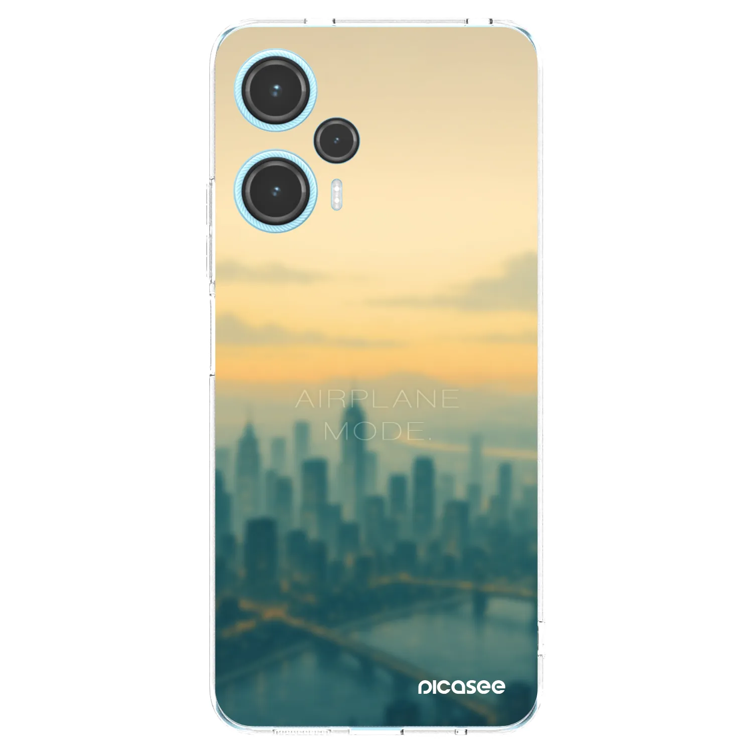 Picasee Xiaomi Poco F5 Hülle - Transparentes Silikon - Airplane mode