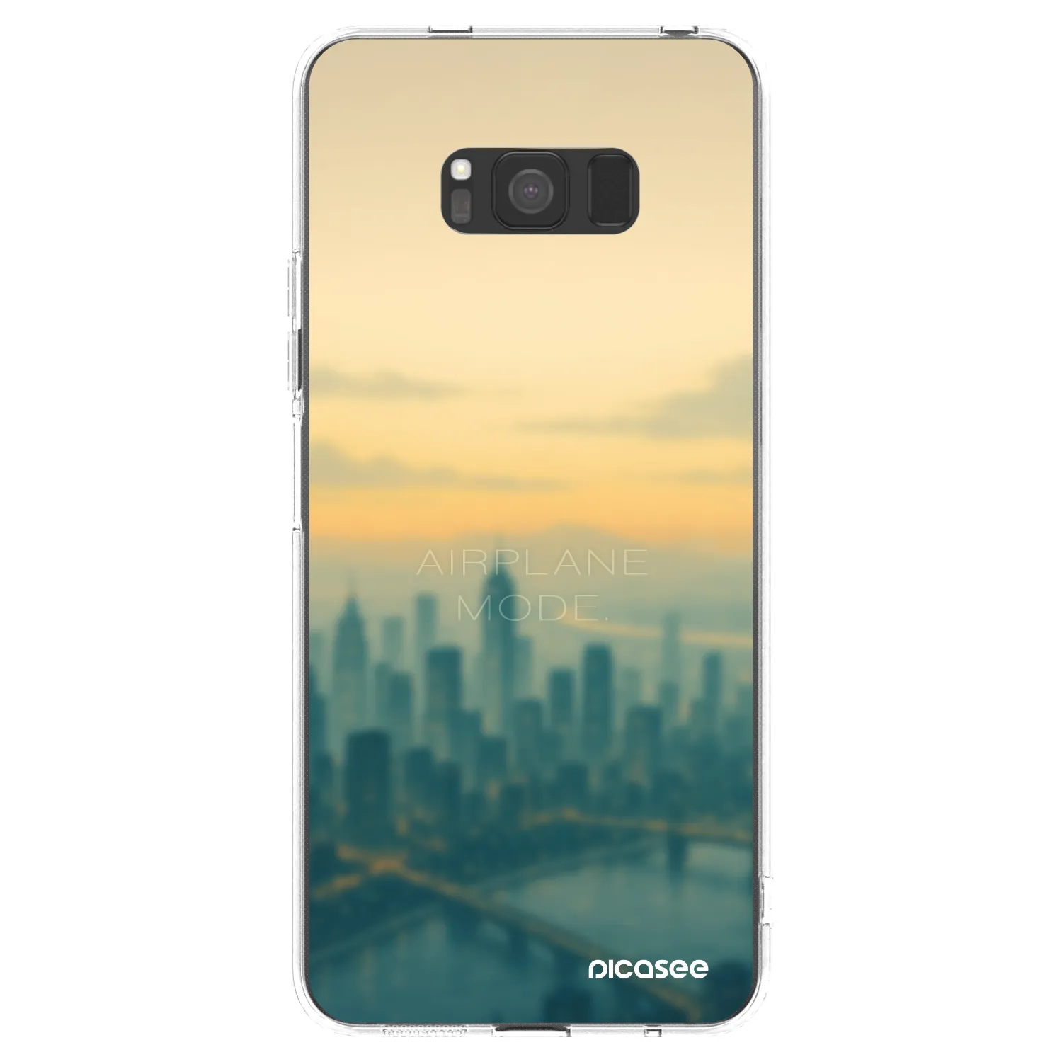 Picasee Samsung Galaxy S8 G950F Hülle - Transparentes Silikon - Airplane mode