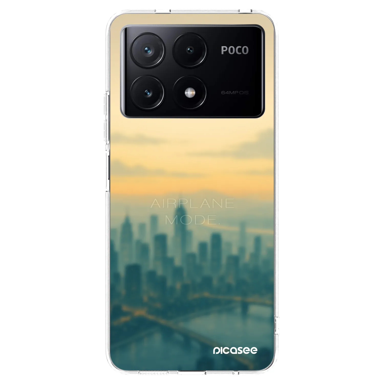 Picasee Xiaomi Poco X6 Pro Hülle - Transparentes Silikon - Airplane mode