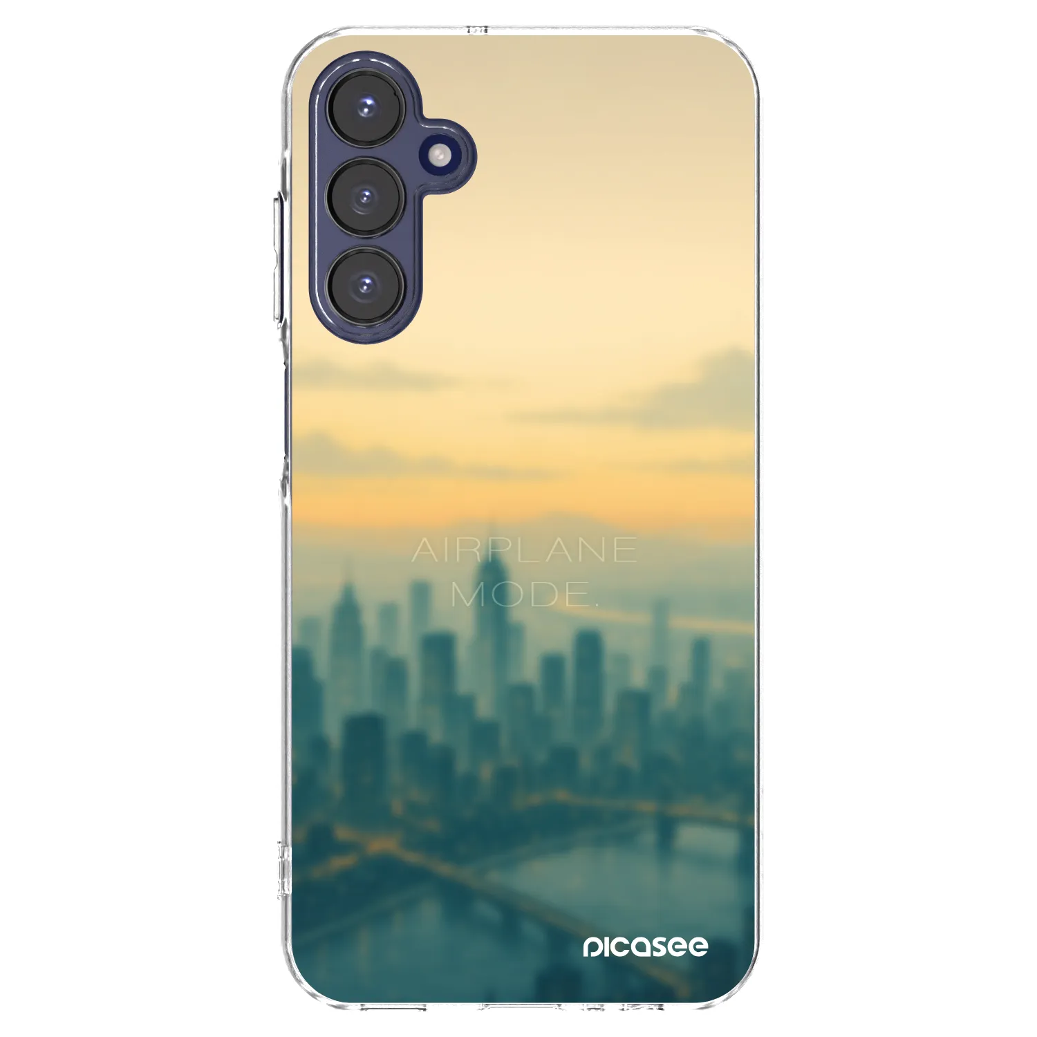 Picasee Samsung Galaxy A15 A155F 4G Hülle - Transparentes Silikon - Airplane mode
