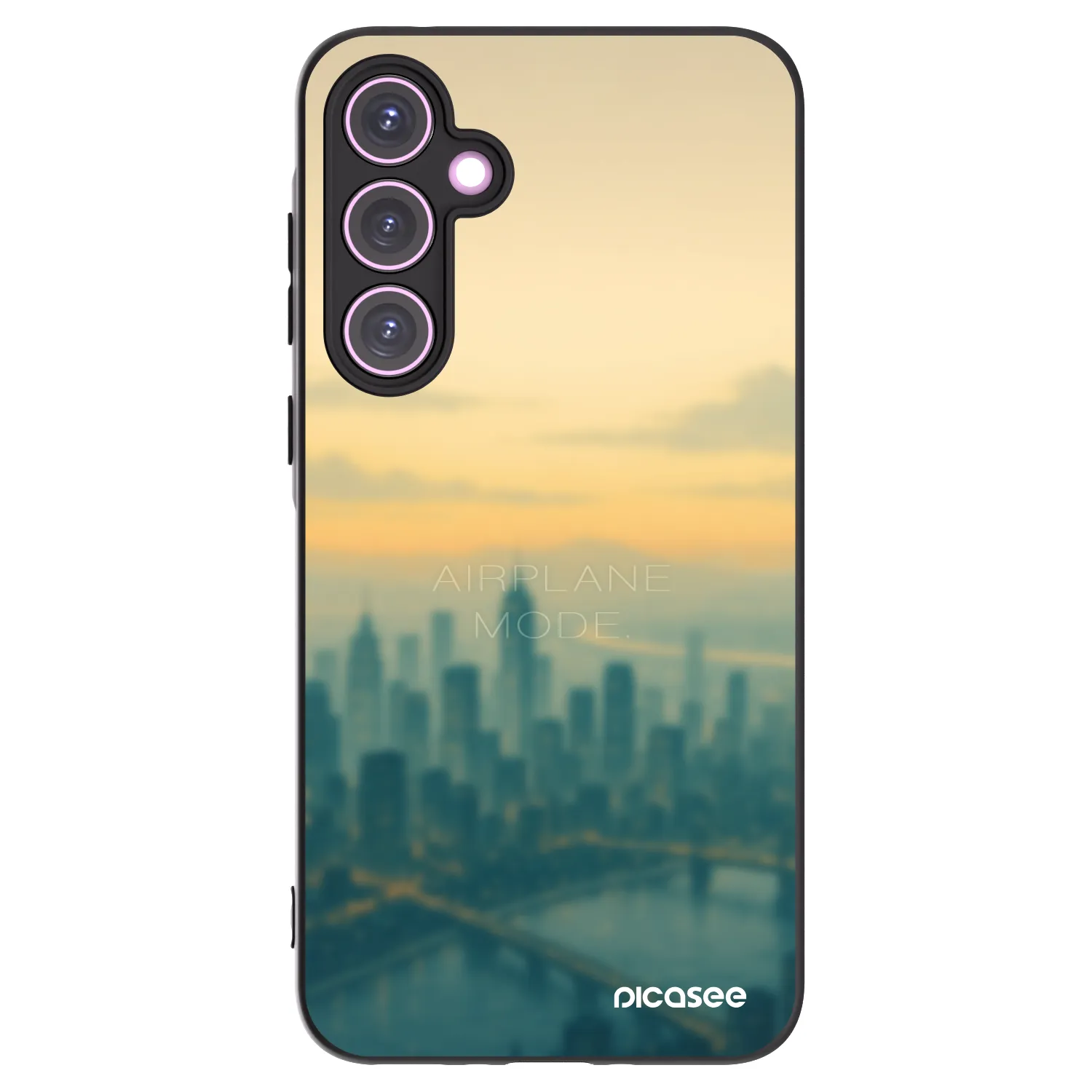 Picasee Samsung Galaxy A35 5G A356B Hülle - Schwarzes Silikon - Airplane mode