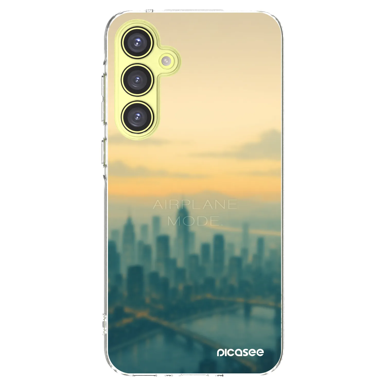Picasee Samsung Galaxy A35 5G A356B Hülle - Transparentes Silikon - Airplane mode