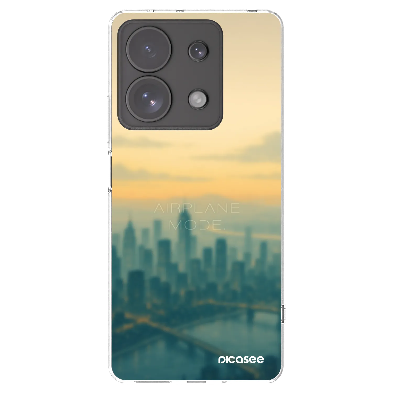 Picasee Xiaomi Redmi Note 13 Pro 4G Hülle - Transparentes Silikon - Airplane mode
