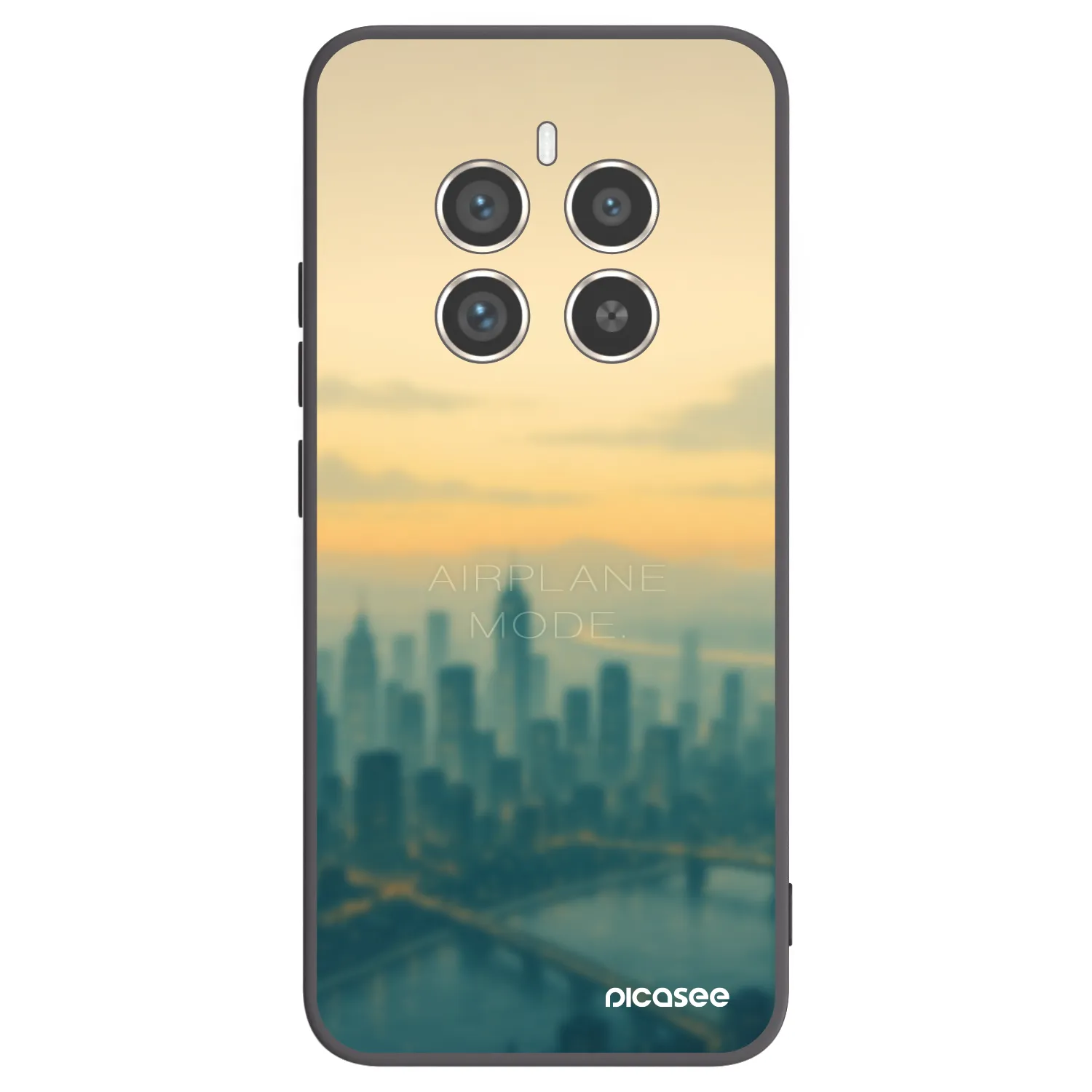 Picasee Realme 12 Pro 5G Hülle - Schwarzes Silikon - Airplane mode