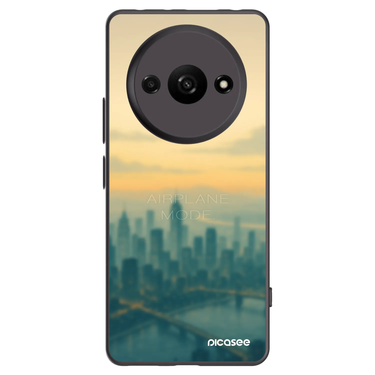 Picasee Xiaomi Redmi A3 Hülle - Schwarzes Silikon - Airplane mode