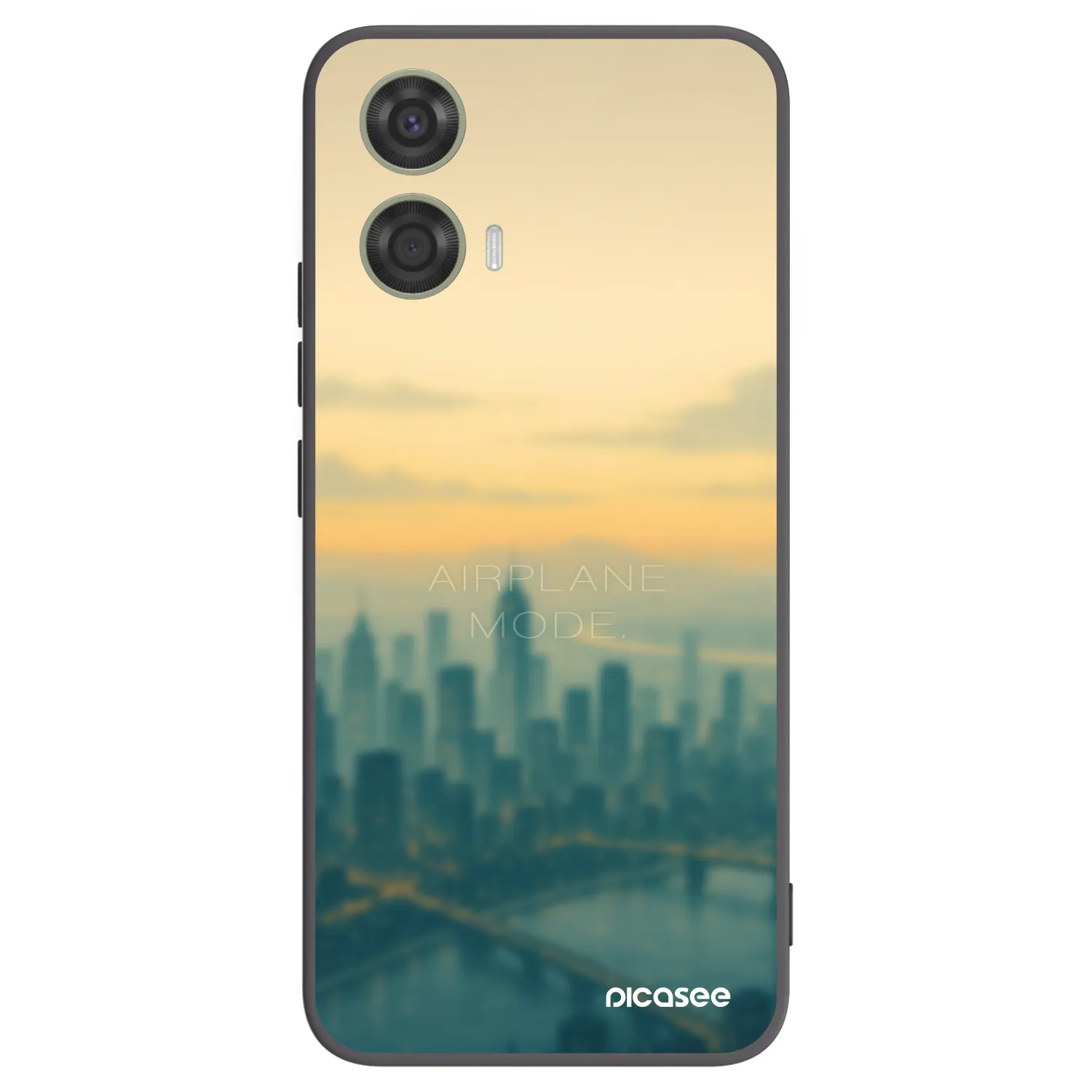 Picasee Motorola Moto G24 Hülle - Schwarzes Silikon - Airplane mode