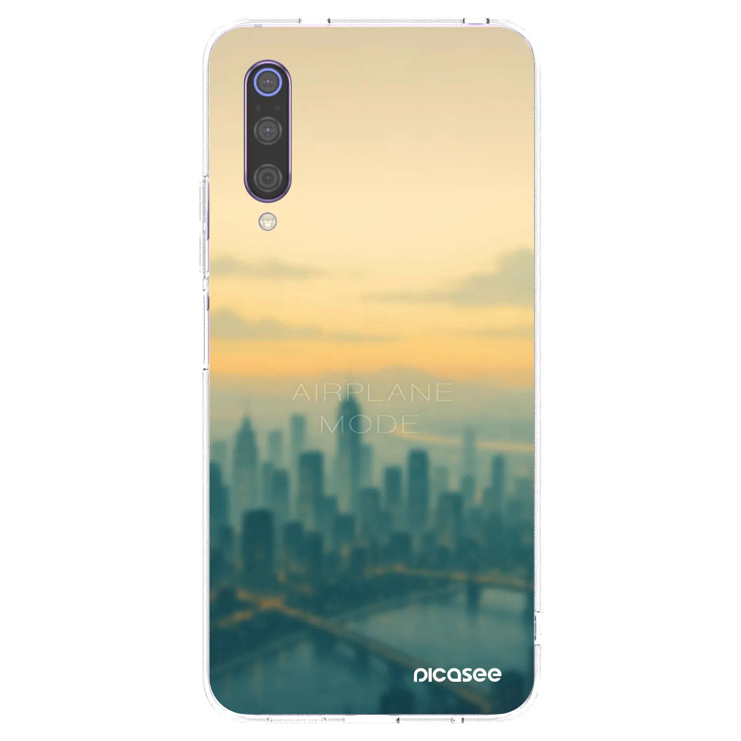 Picasee Xiaomi Mi 9 Hülle - Transparentes Silikon - Airplane mode